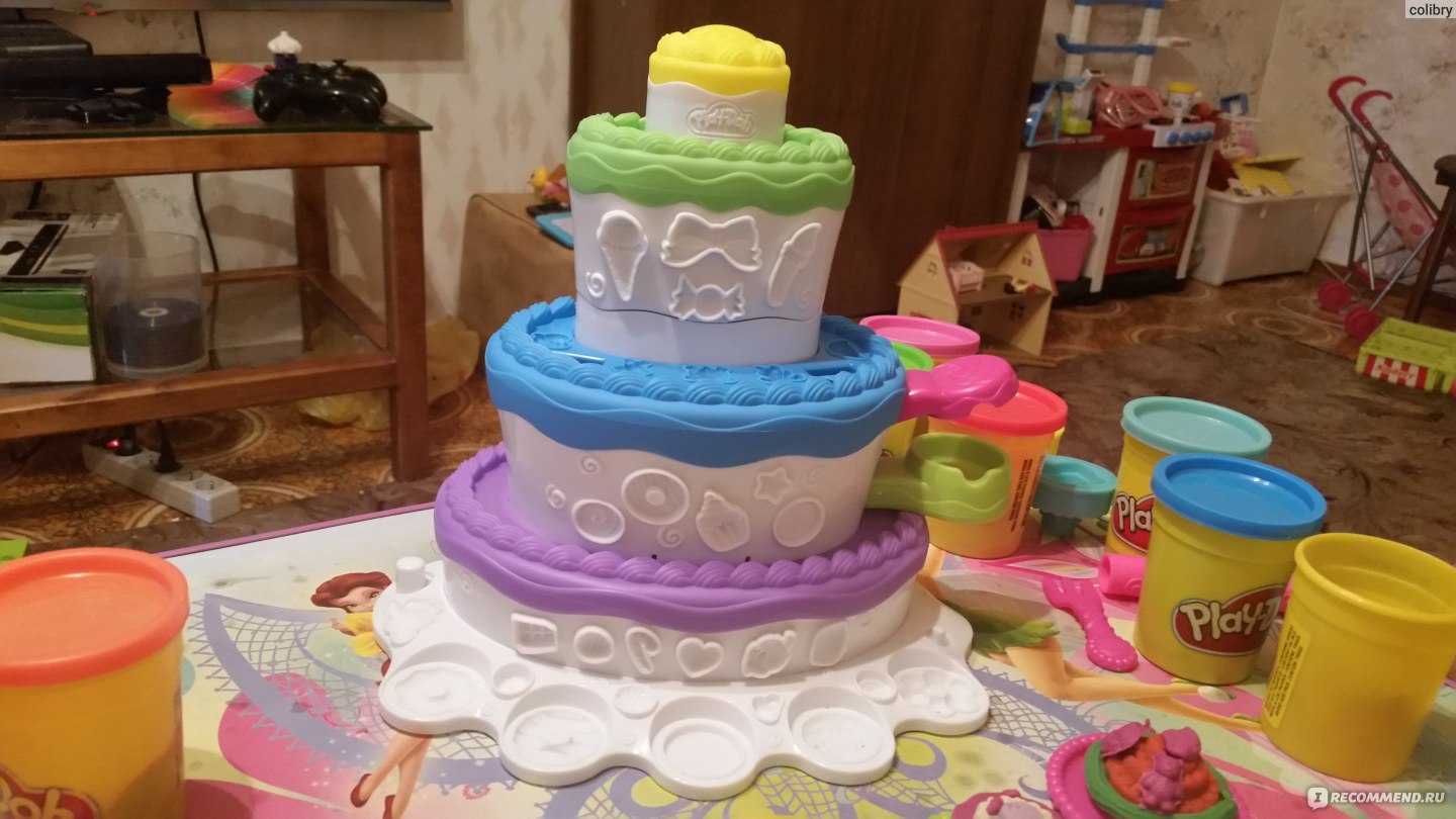 Праздничный торт play doh mountain cake