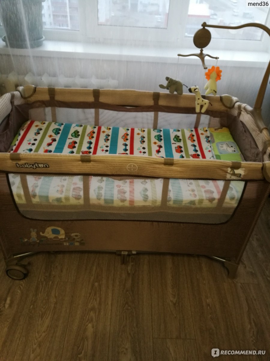 Кровать манеж для ребенка хаки