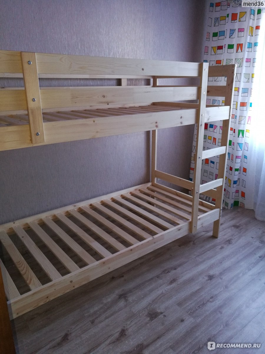 Детская двухэтажная кровать икеа мидал