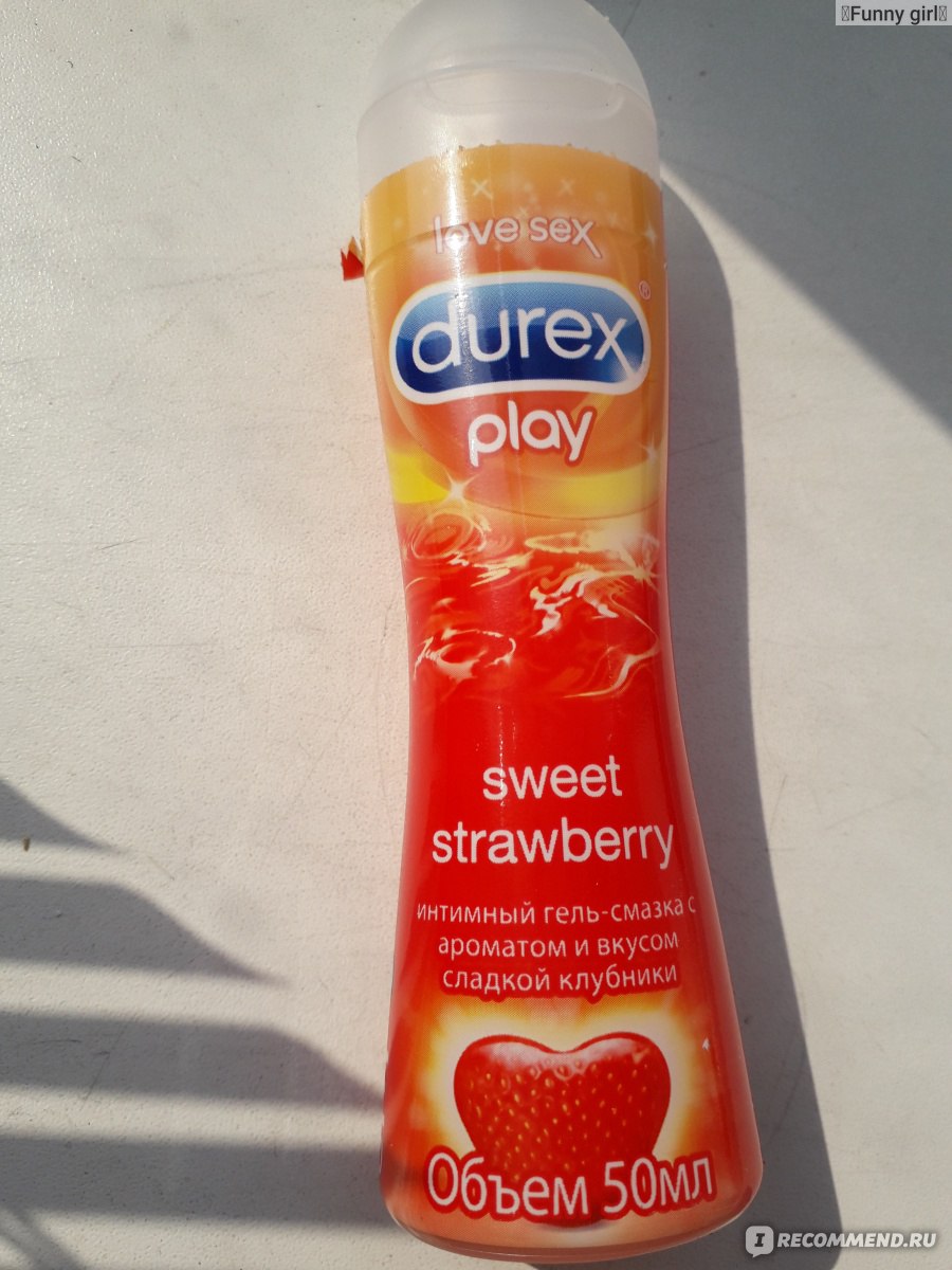 Интимный гель-смазка Durex Play Sweet Strawberry - «Запах сочной клубники.  Когда без прелюдий. Фото» | отзывы