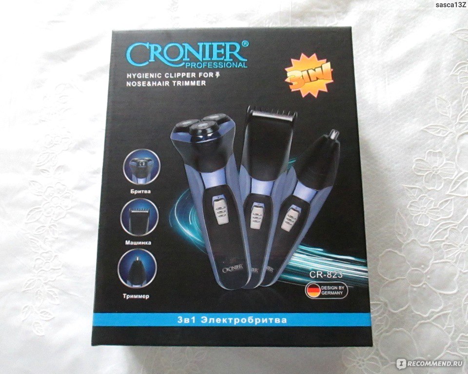 Электробритва CRONIER Professional CR-823 Hygienic clipper for nose & hair trimmer фото