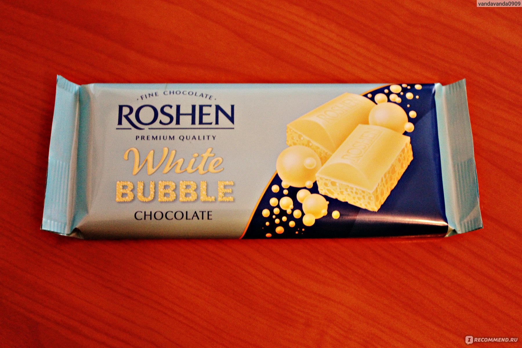 Белая шоколадка Roshen