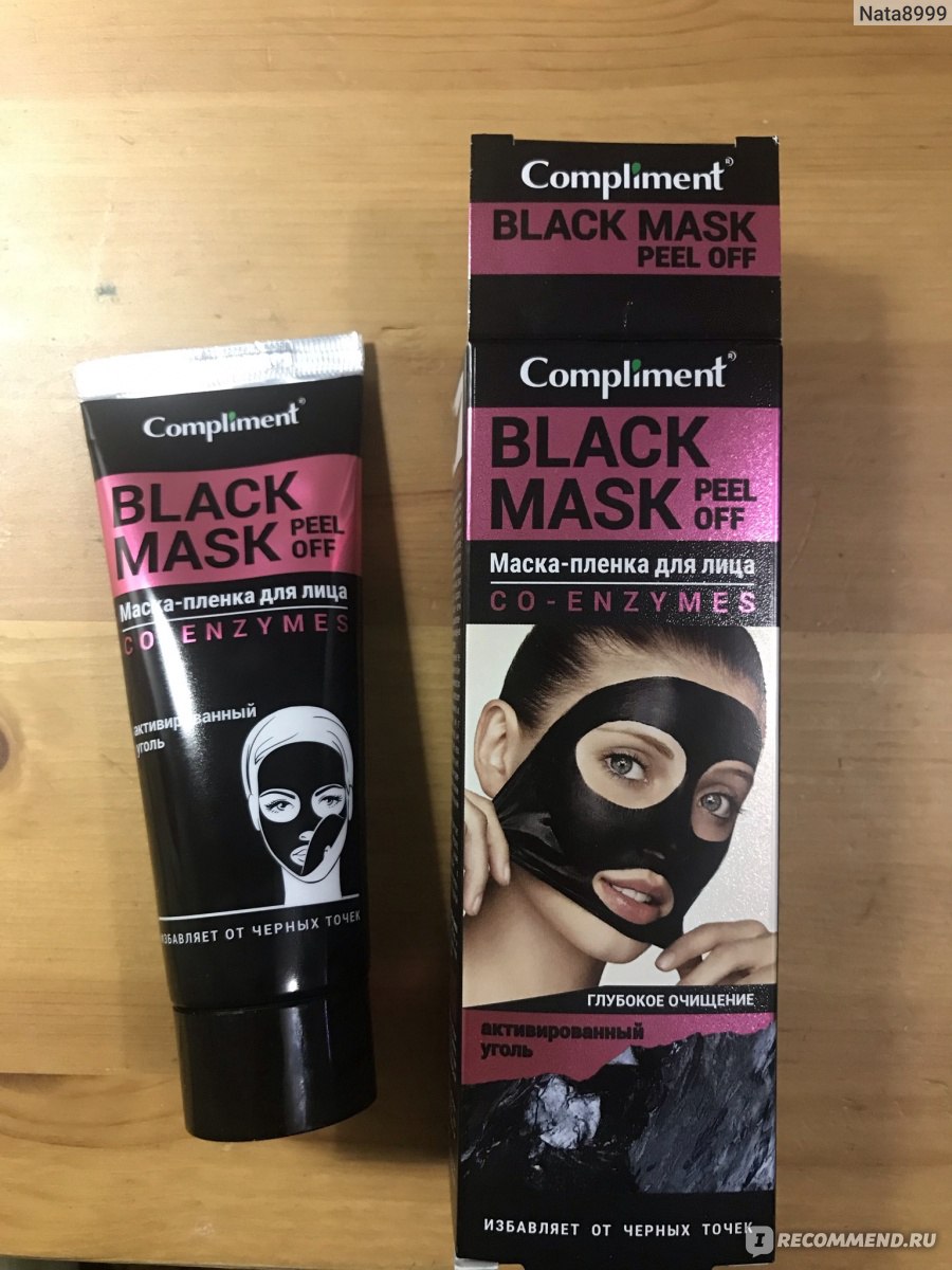 Маска-пленка для кожи лица Compliment Black Mask Co-Enzymes - «Интересная  маска, но эффект не тот, который я ждала. Применение в Т-зоне на  чувствительной коже» | отзывы