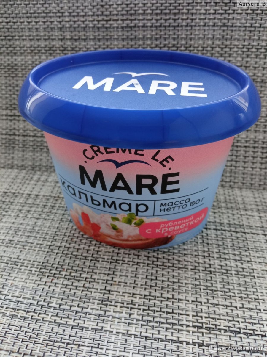 Паста из морепродуктов Балтийский берег Creme Le Mare кальмар рубленный с  креветкой в соусе - «Нежная паста Mare Кальмар Креветка для бутербродов. Но  можно использовать и в других вариантах. Моя попытка заменить