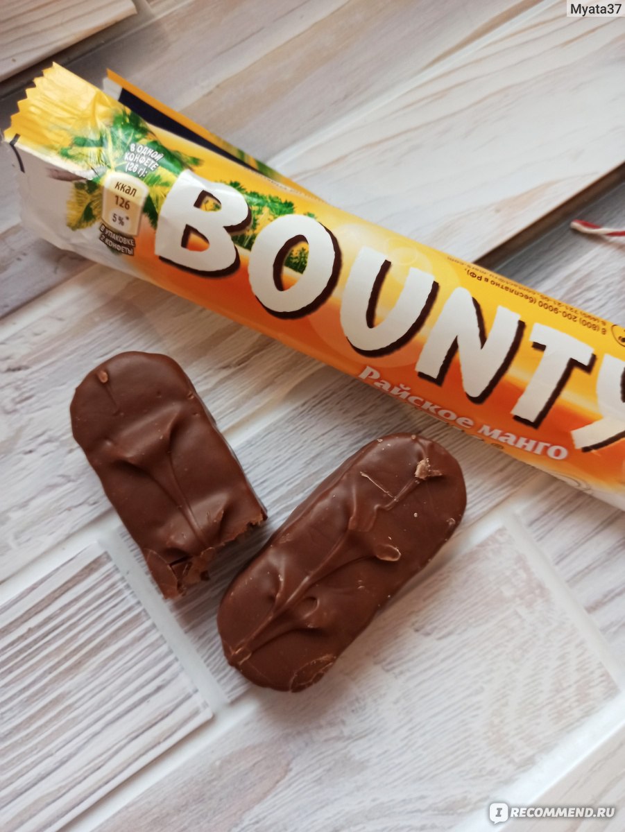Шоколад Mars Баунти (Bounty) Райское манго - «Баунти Райское манго ...