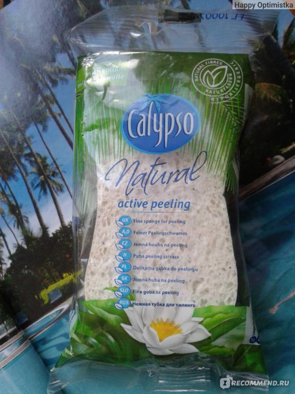 Губка-пилинг для тела Calypso Natural active peeling фото