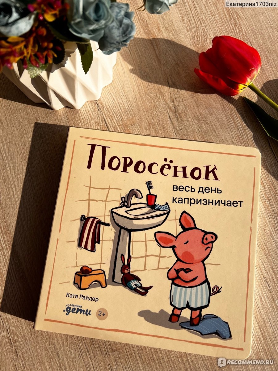 Книга детская Альпина.Дети «Поросёнок весь день капризничает» -  «Увлекательная и познавательная история о приключениях маленького поросёнка  Хрюши Хрюшкина. » | отзывы