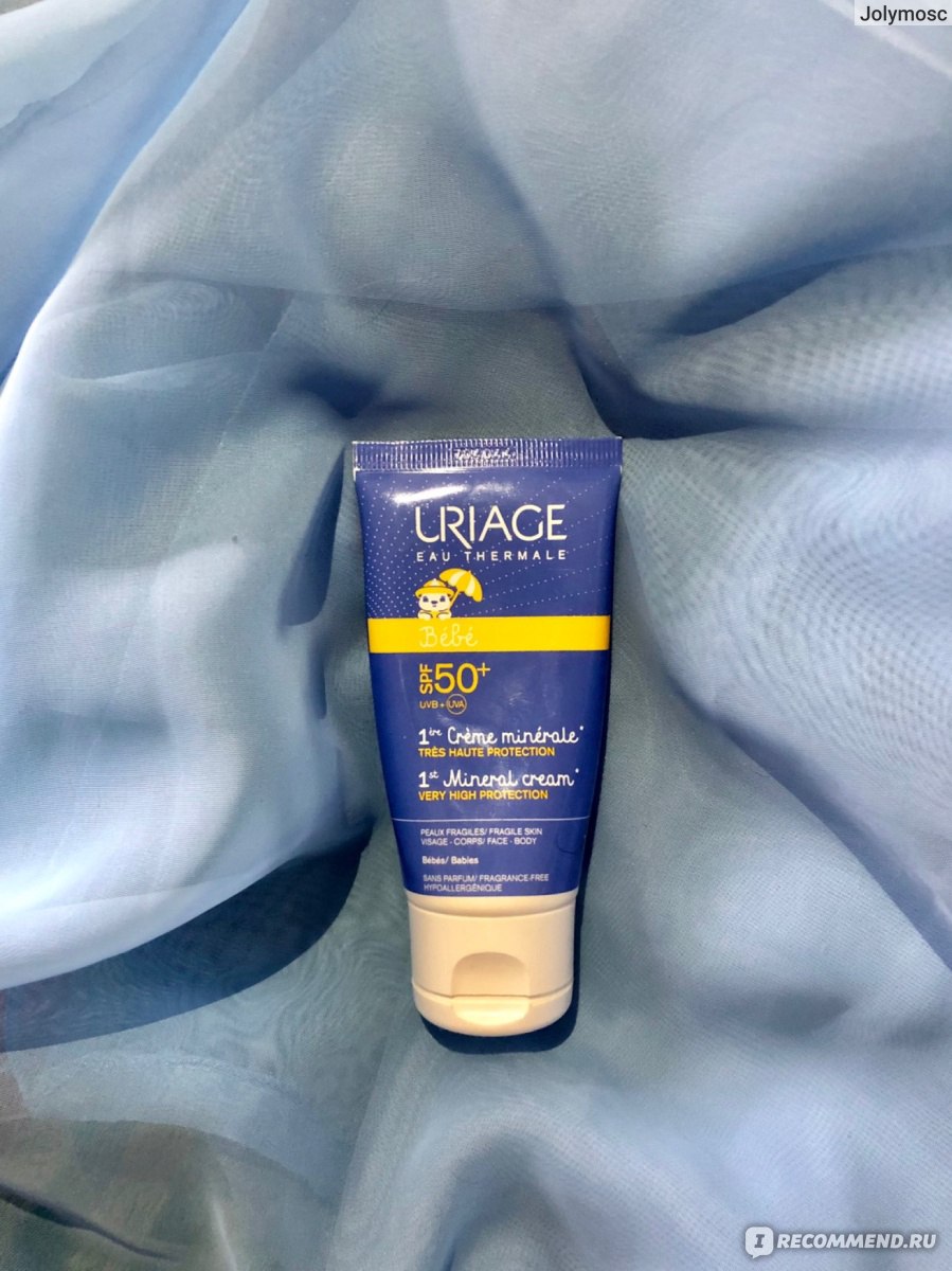 Солнцезащитный крем Uriage Mineral Cream SPF50+ - «Лучший ...