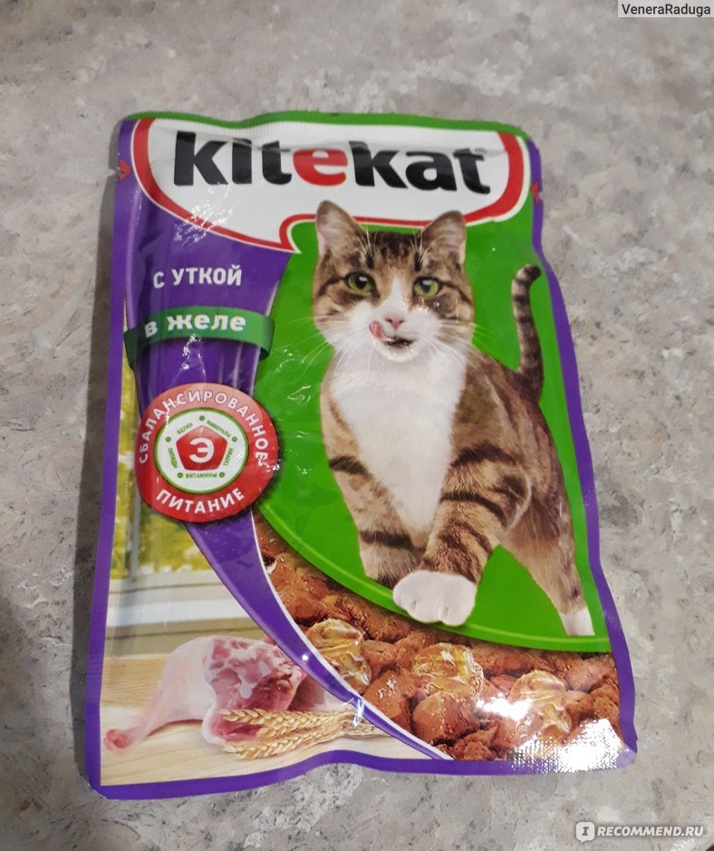 Корм для кошек Kitekat С уткой в желе фото