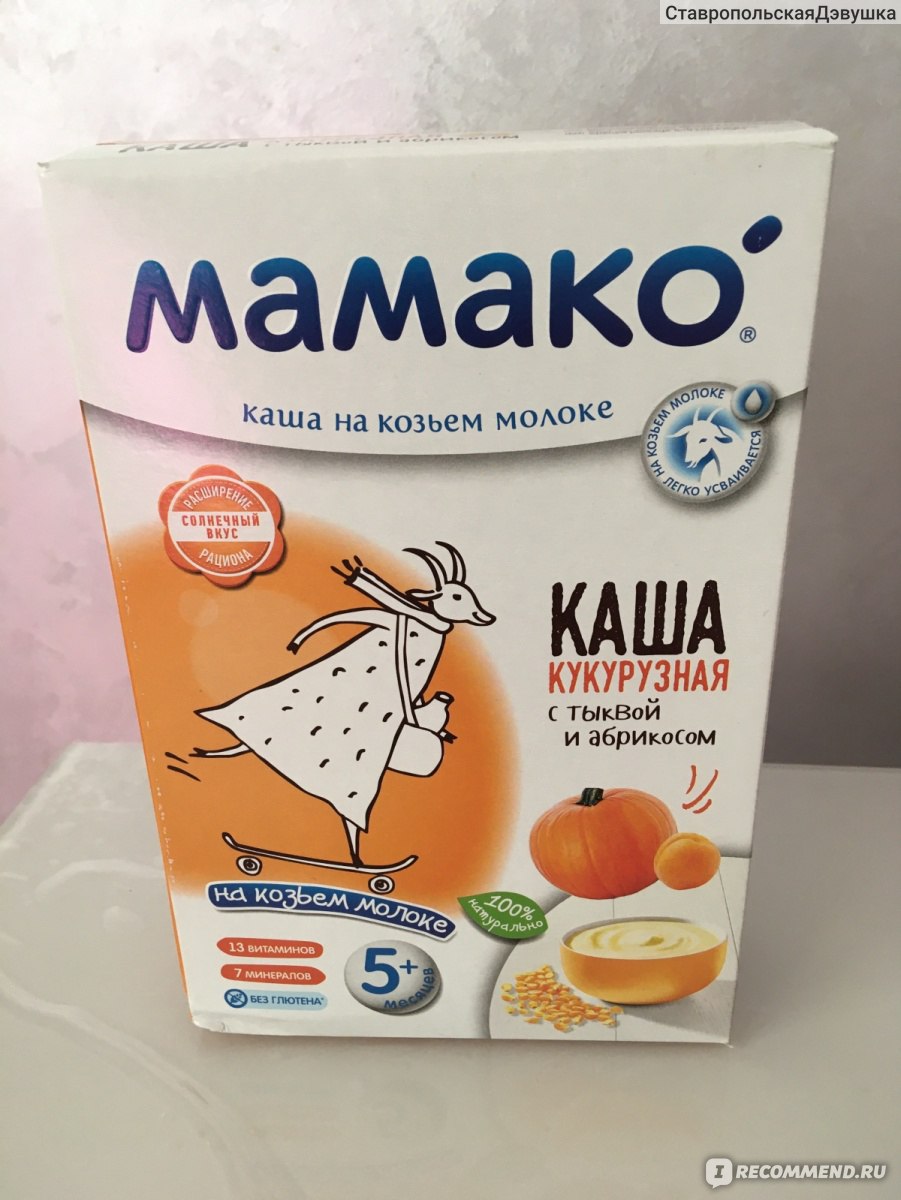 Каша мамако кукурузная на козьем молоке