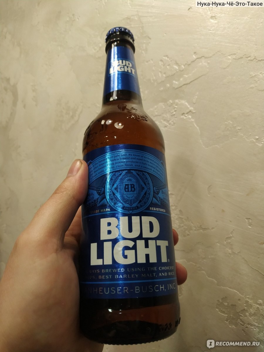 Пиво бад синий фото