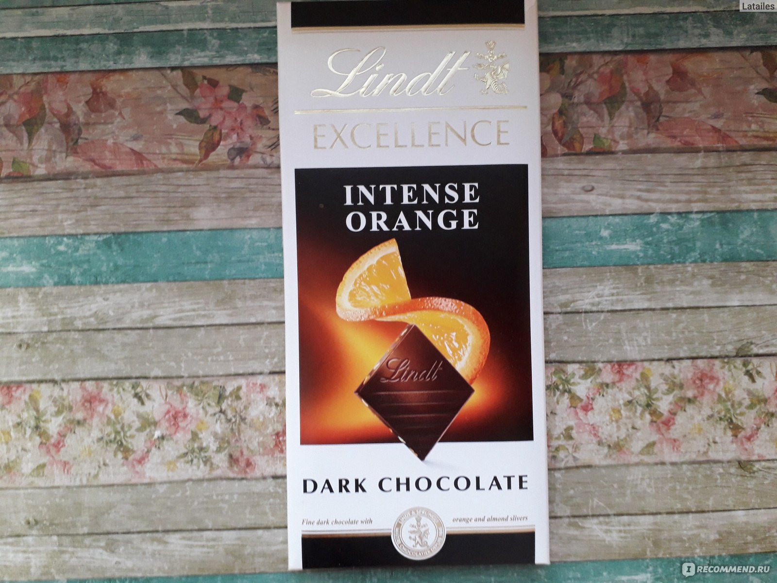 Шоколад Lindt Excellence апельсин темный шоколад