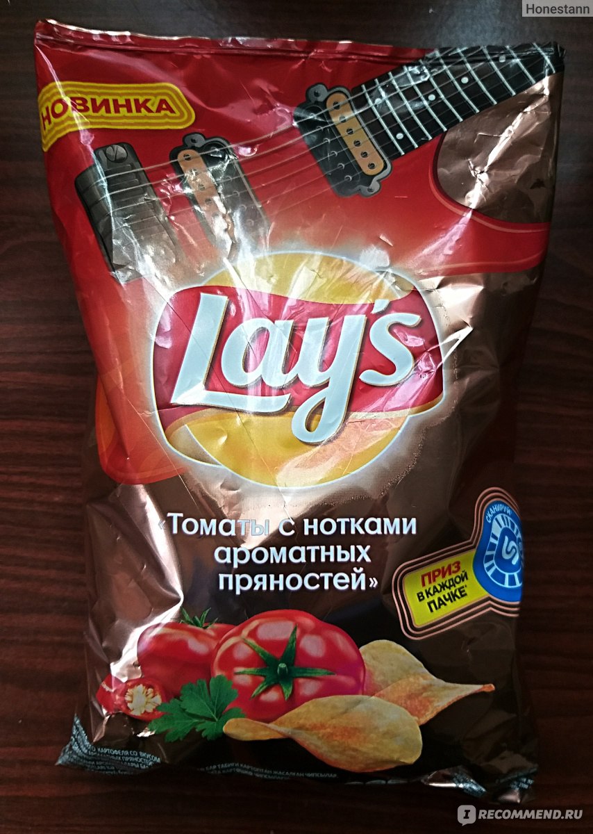 Чипсы картофельные Lays Томаты с нотками ароматных пряностей - «НОВИНКА!  Чипсы с глутаматом и нотками томатов.» | отзывы