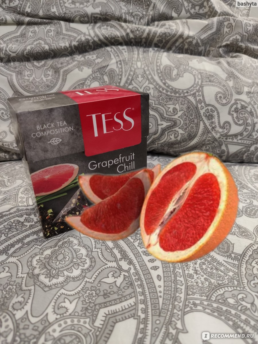 Чай в пирамидках Tess Черный GRAPEFRUIT CHILL - «Наконец-то я нашла ...