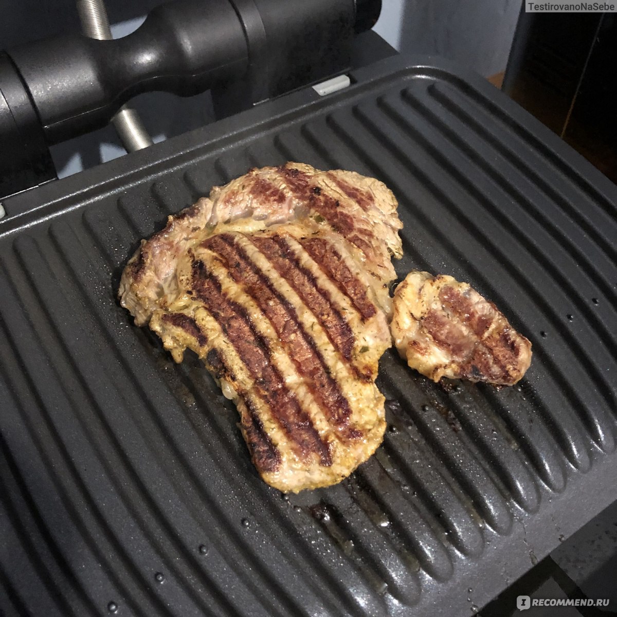 Электрогриль Tefal OptiGrill Elite GC750830 - «Одна из самых лучших покупок  за последнее время. Готовить стало быстрее и с удовольствем. + пара моих  рецептов и лайфхак.» | отзывы