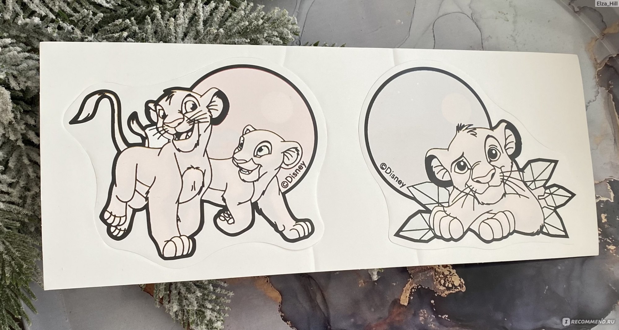 Многоразовая наклейка- раскраска для ванной Pattera Disney "Король Лев" фото