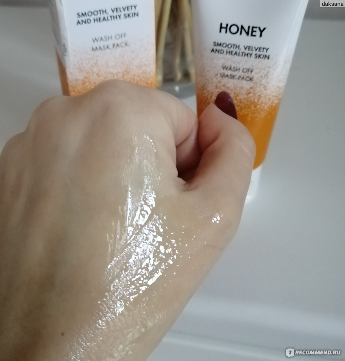 Маска для лица J:ON Противовоспалительная с медом Honey Wash Off  фото
