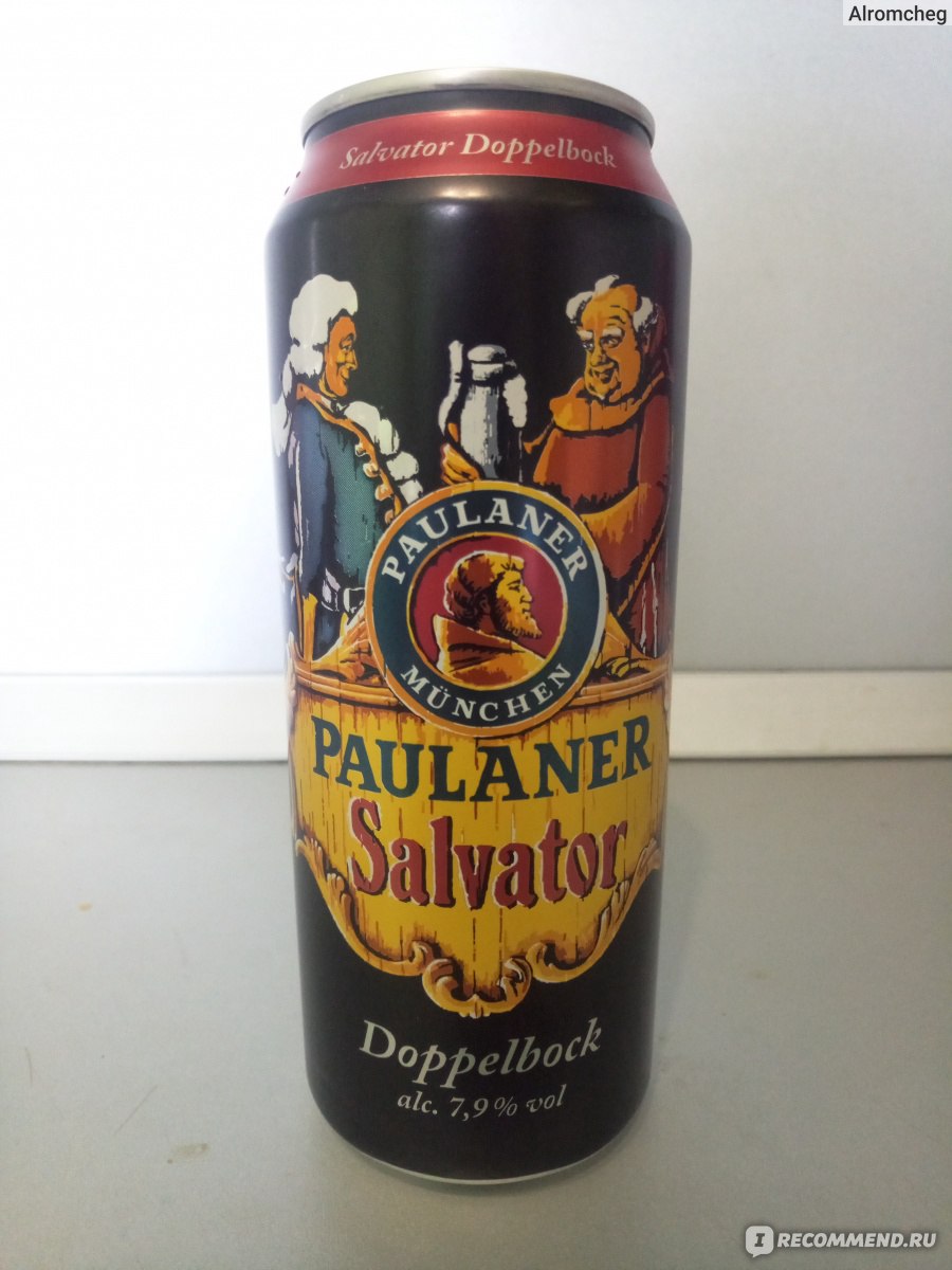Пиво Пауланер Сальватор темный