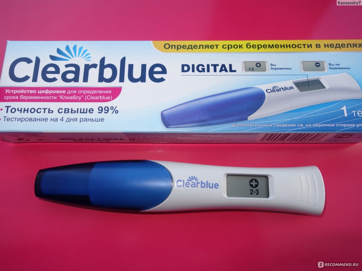 Тест на беременность Clearblue plus