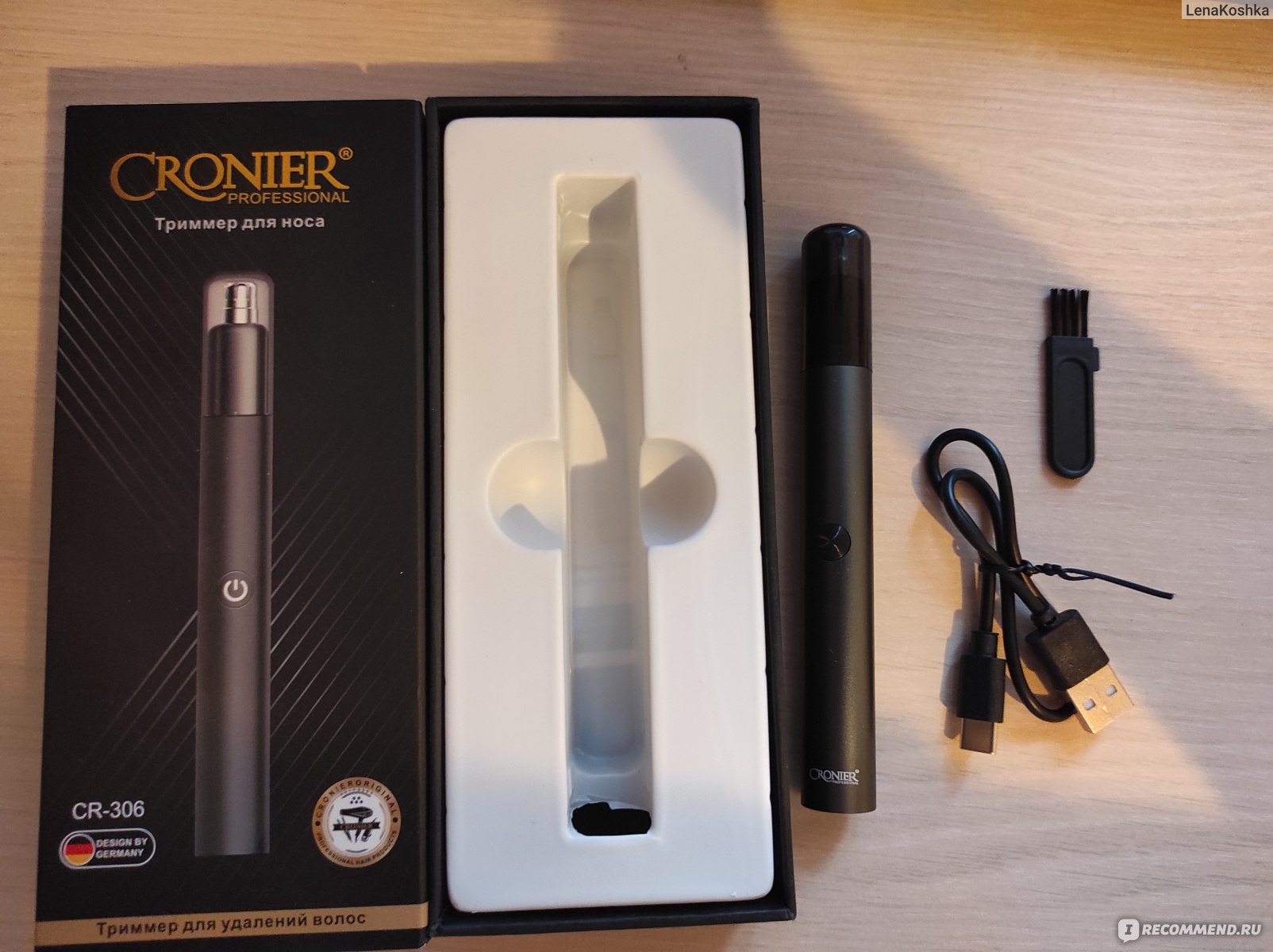 Триммер для удаления волос в носу и ушах CRONIER Professional CR-306 фото