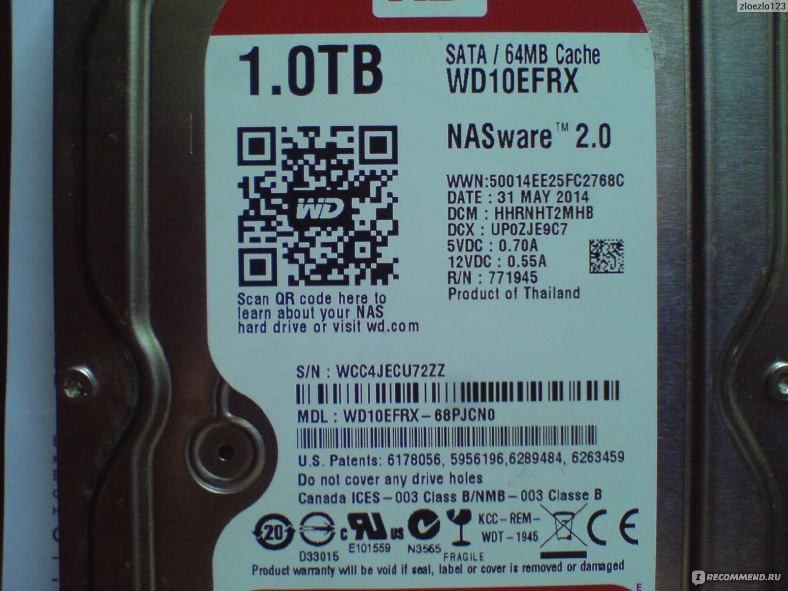 Жесткий диск Western Digital WD10EFRX - «Годится как системный диск ...