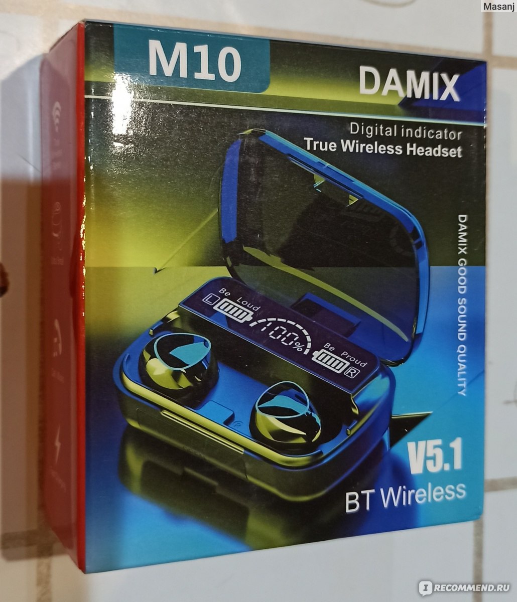 Bluetooth-Наушники Damix M10 version V5.1 . - «Компактно и удобно для  прослушивания музыки.» | отзывы