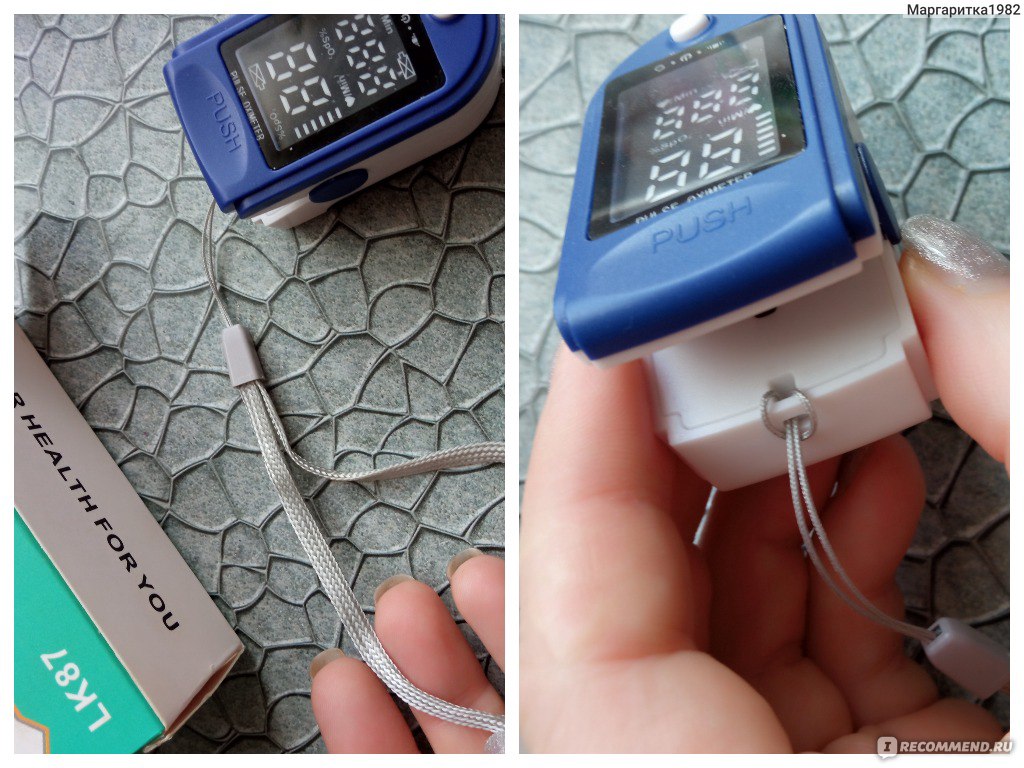 Пульсоксиметр Fingertip Pulse Oximeter Lk87 фото