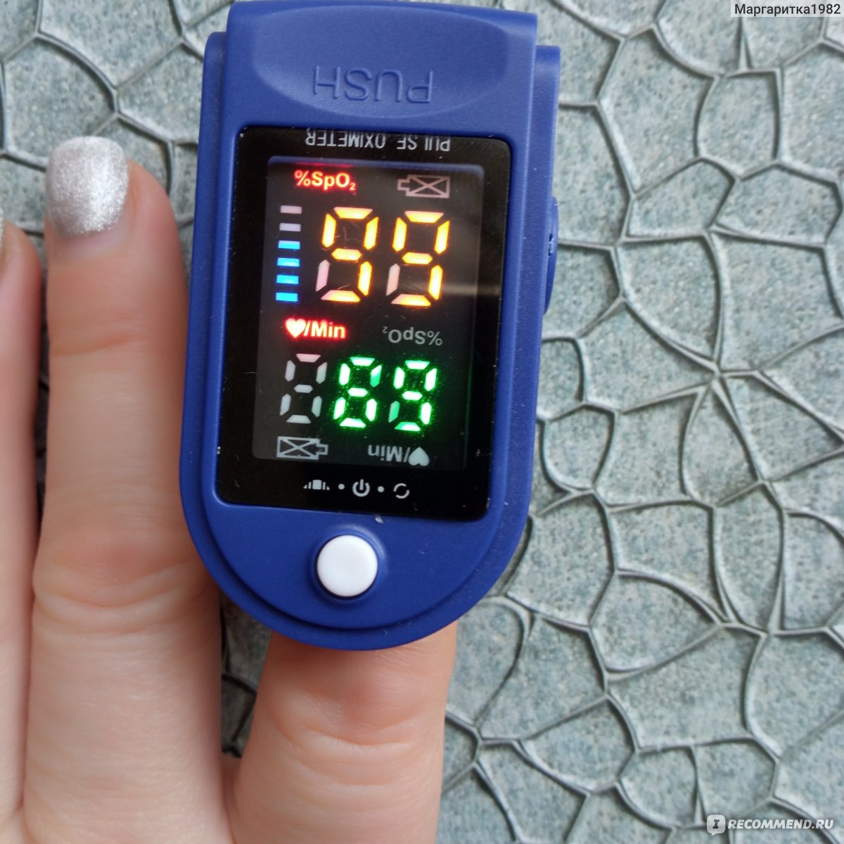 Пульсоксиметр Fingertip Pulse Oximeter Lk87 фото