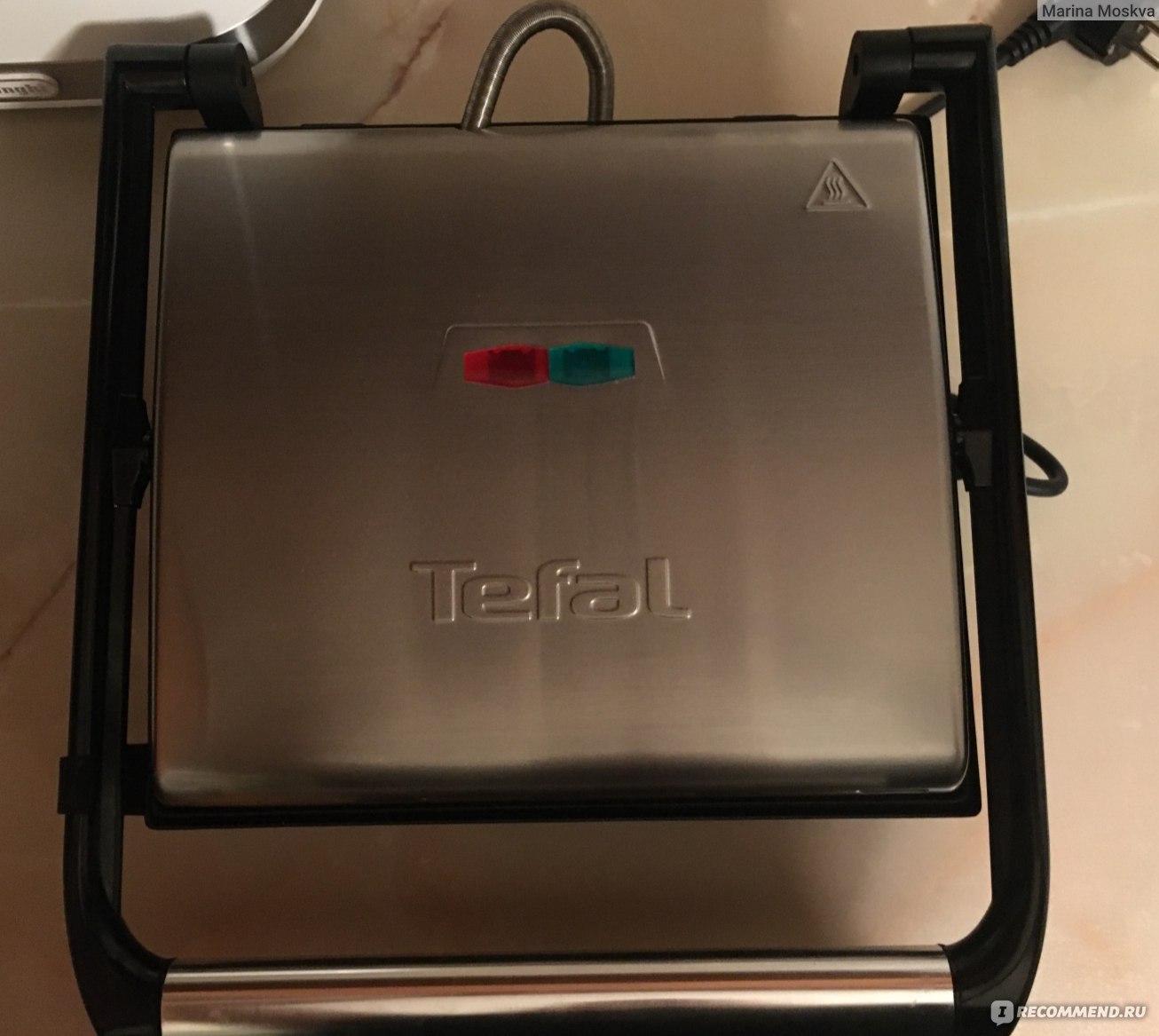 Электрический пресс-гриль Tefal GC241D38 - «Простой, компактный и бюджетный  » | отзывы