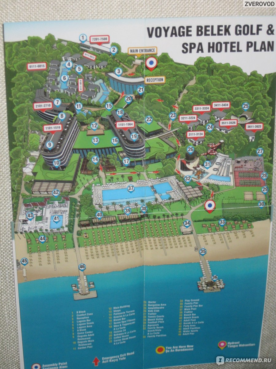 Voyage belek golf spa 5 belek карта