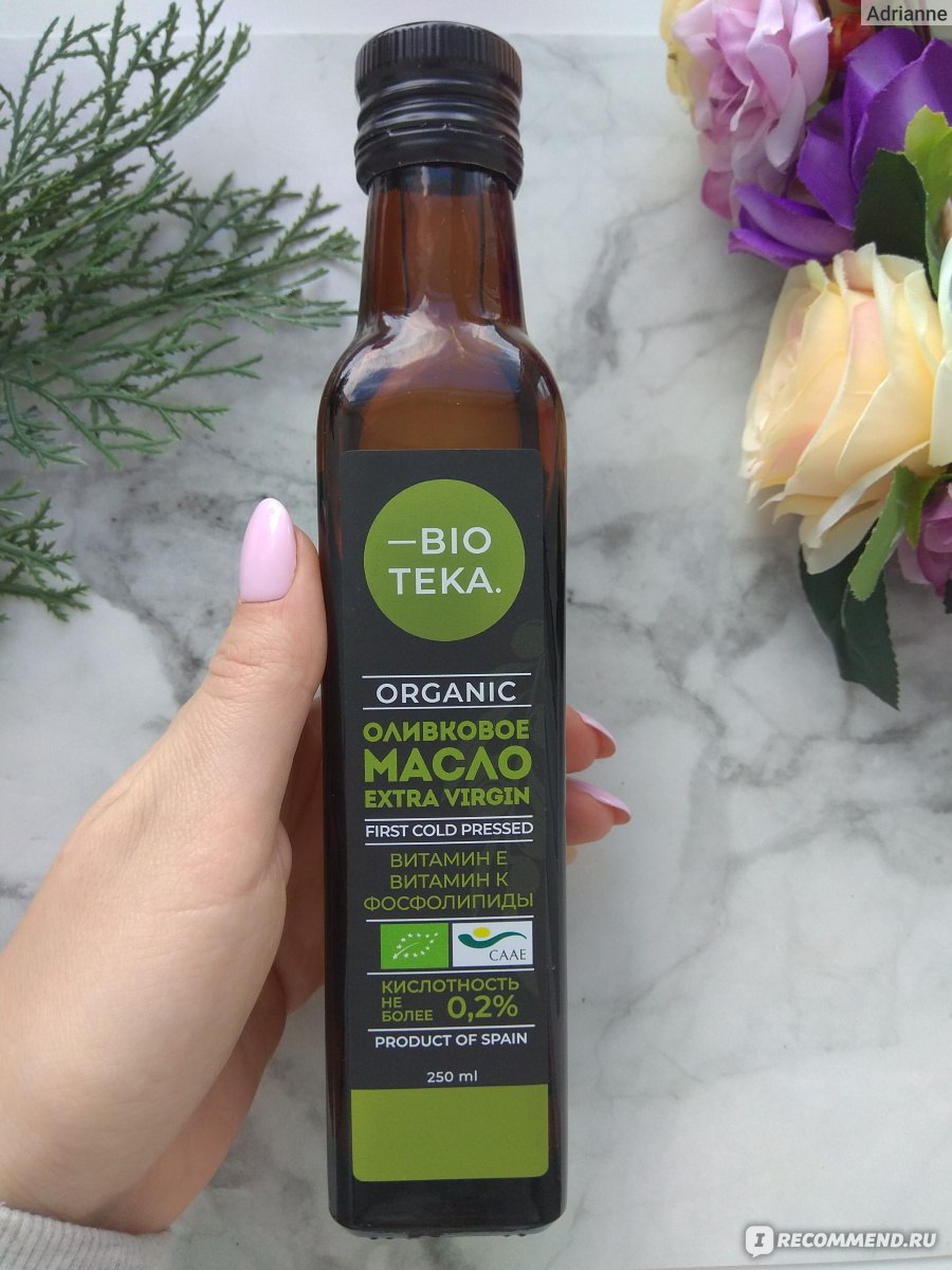 Масло Bioteka Органическое оливковое Extra Virgin - «Вкусное оливковое масло  для ПП кулинарии! Делюсь рецептами ПП выпечки» | отзывы