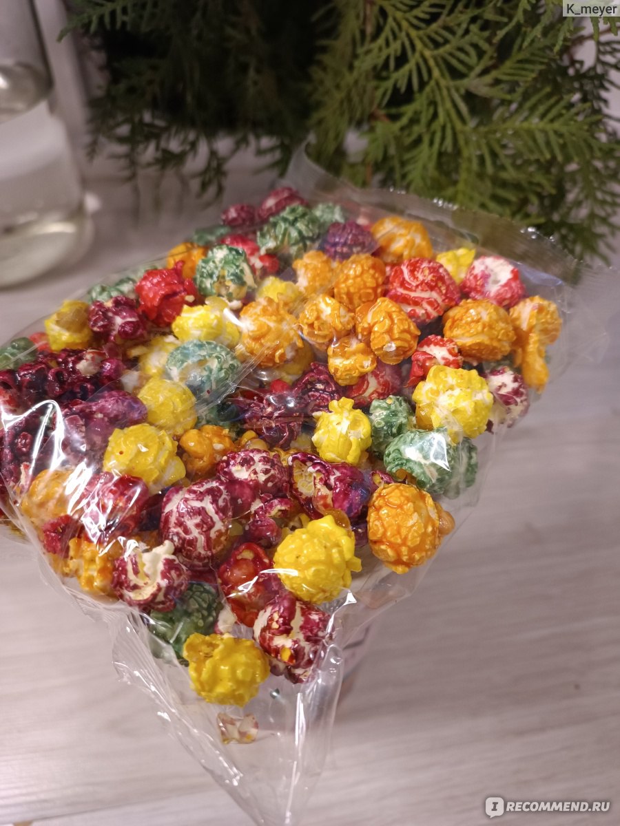 Попкорн Corin Corn «Горячие крендели «Север» Fruit Mix - «Разноцветный ...