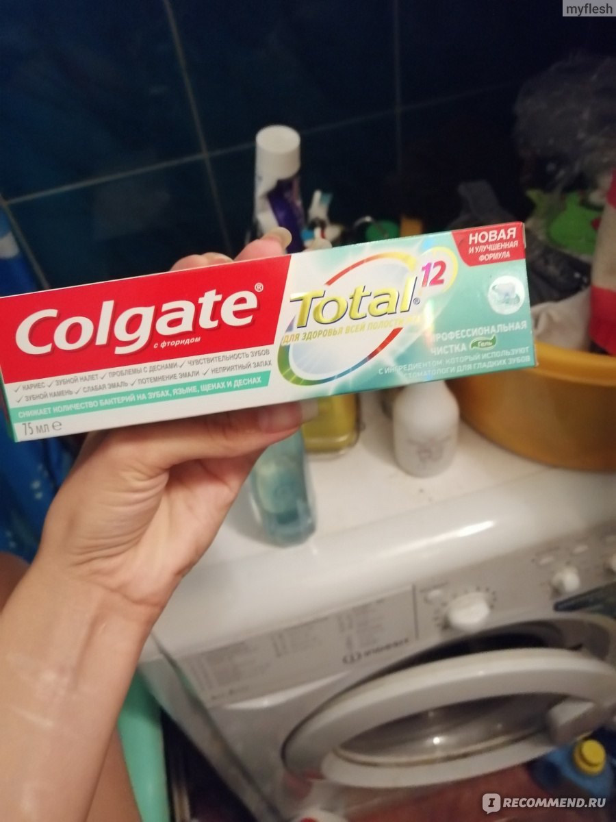 Зубная паста Сolgate Total Профессиональная чистка гель - «Доверь свою  улыбку Colgate » | отзывы