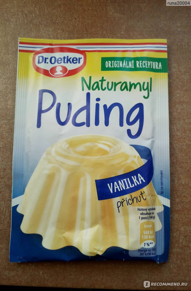 Пудинг Dr.Bakers / Dr.Oetker Naturamyl puding Vanilka - «Первый блин комом,  с третьего раза получилось идеально» | отзывы