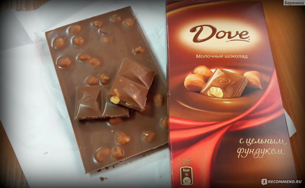 Шоколад dove с карамелью