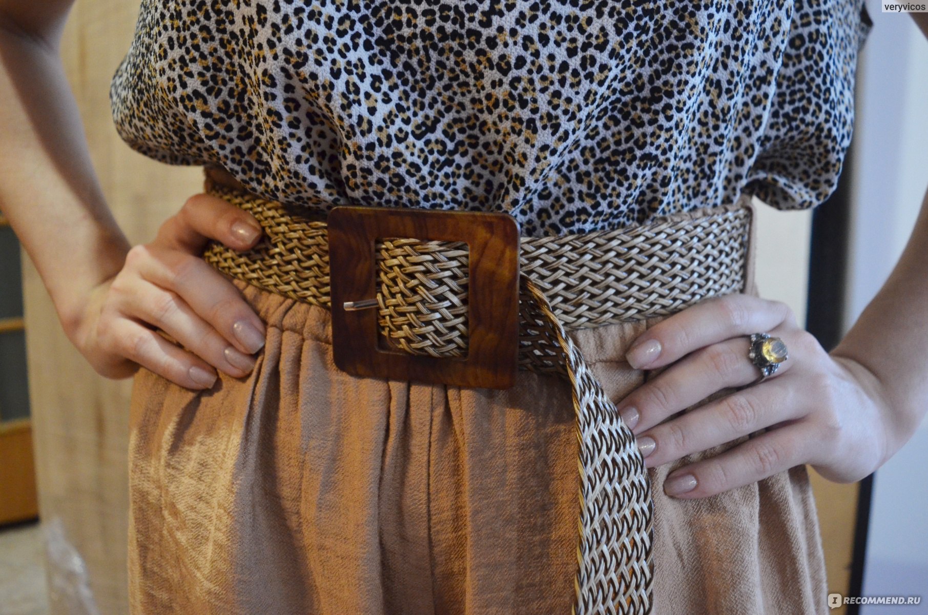 Ремень женский плетеный в ассортименте (цвет по наличию) - купить с доставкой на дом в СберМаркет