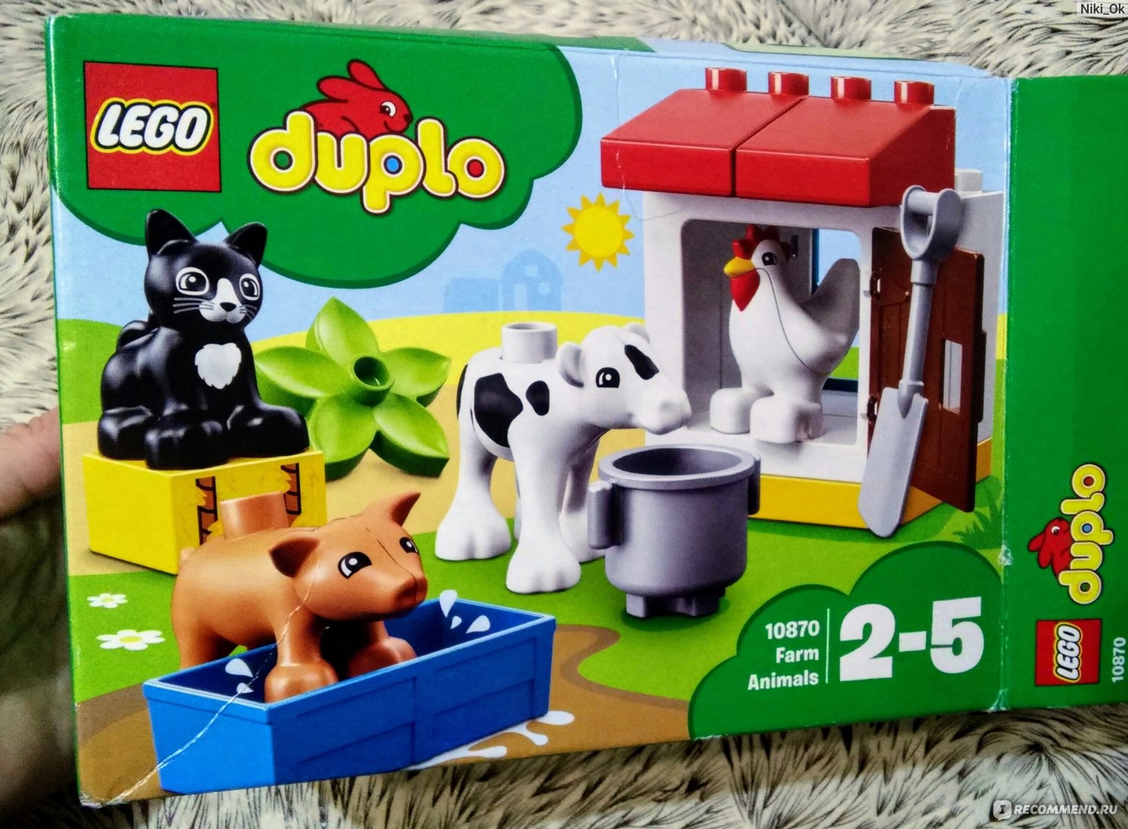 Lego Duplo Конструктор Ферма: домашние животные DUPLO Town (10870) - «Lego  Duplo с домашними животными. Набор лего-зверушек за 300 рублей. Только  поросёнок хочет сказать 