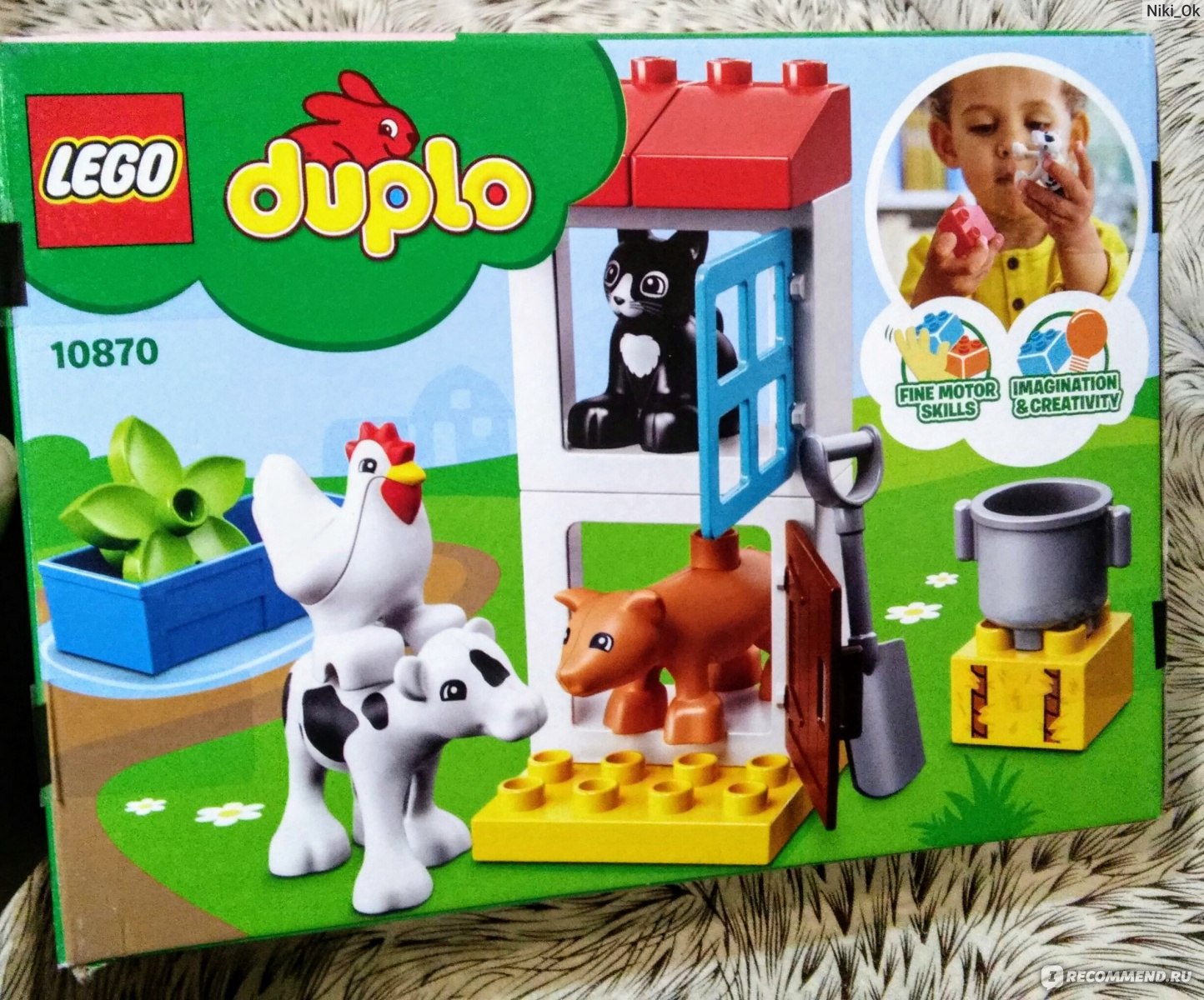 Lego Duplo Конструктор Ферма: домашние животные DUPLO Town (10870) - «Lego  Duplo с домашними животными. Набор лего-зверушек за 300 рублей. Только  поросёнок хочет сказать 