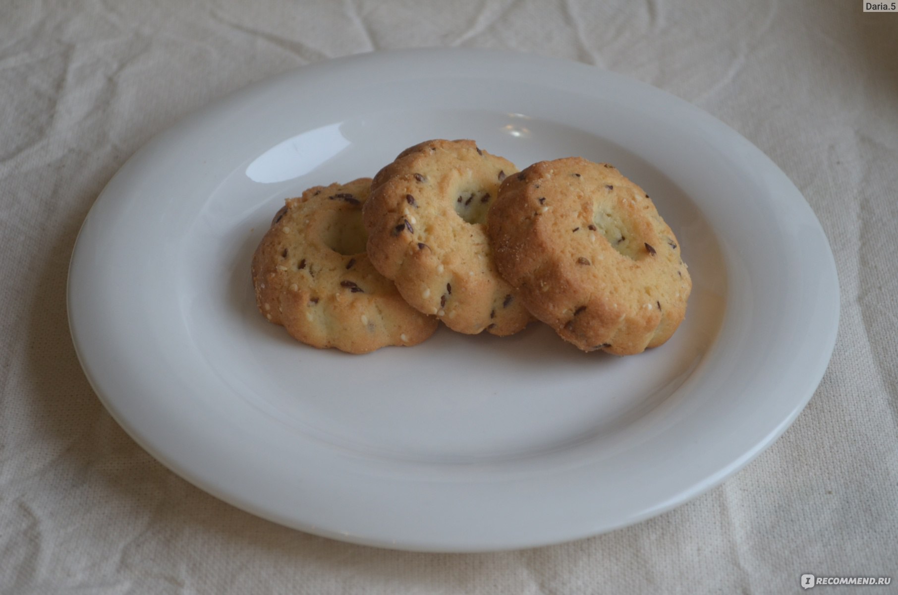 Печенье сдобное ВкусВилл / Избёнка «Австрийское» - «Очень вкусное песочное  печенье с кунжутом и семечками льна 🍪😍» | отзывы