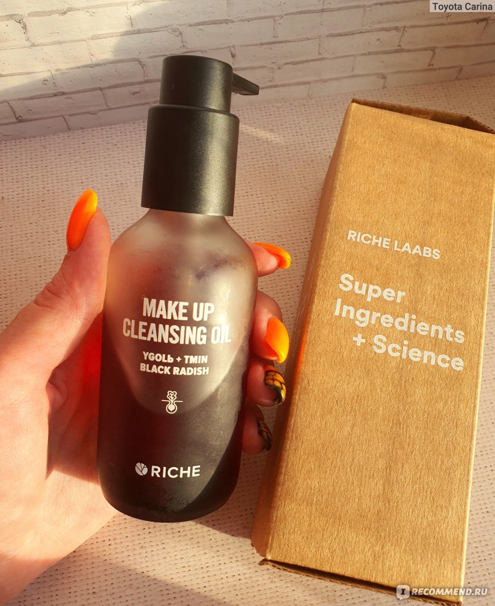 Гидрофильное масло RICHE Make Up Cleansing Oil YGOLЬ + TMIN BLACK RADISH -  «Новинка RICHE - чёрное гидрофильное масло ▪️ Может ли российский продукт  быть лучше корейского?» | отзывы