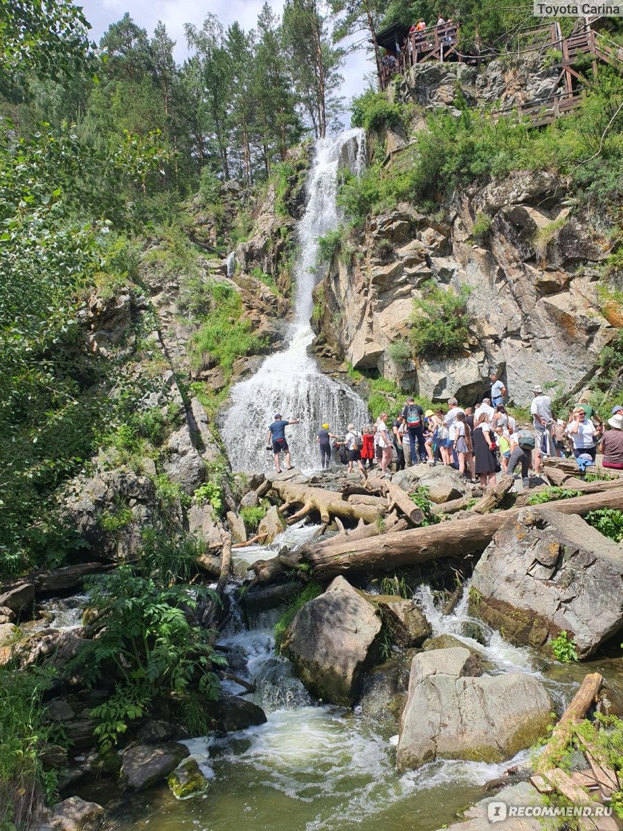 Камышлинский водопад республика алтай фото Камышлинский водопад, Республика Алтай, Россия - "Камышлинский водопад на Алтае 