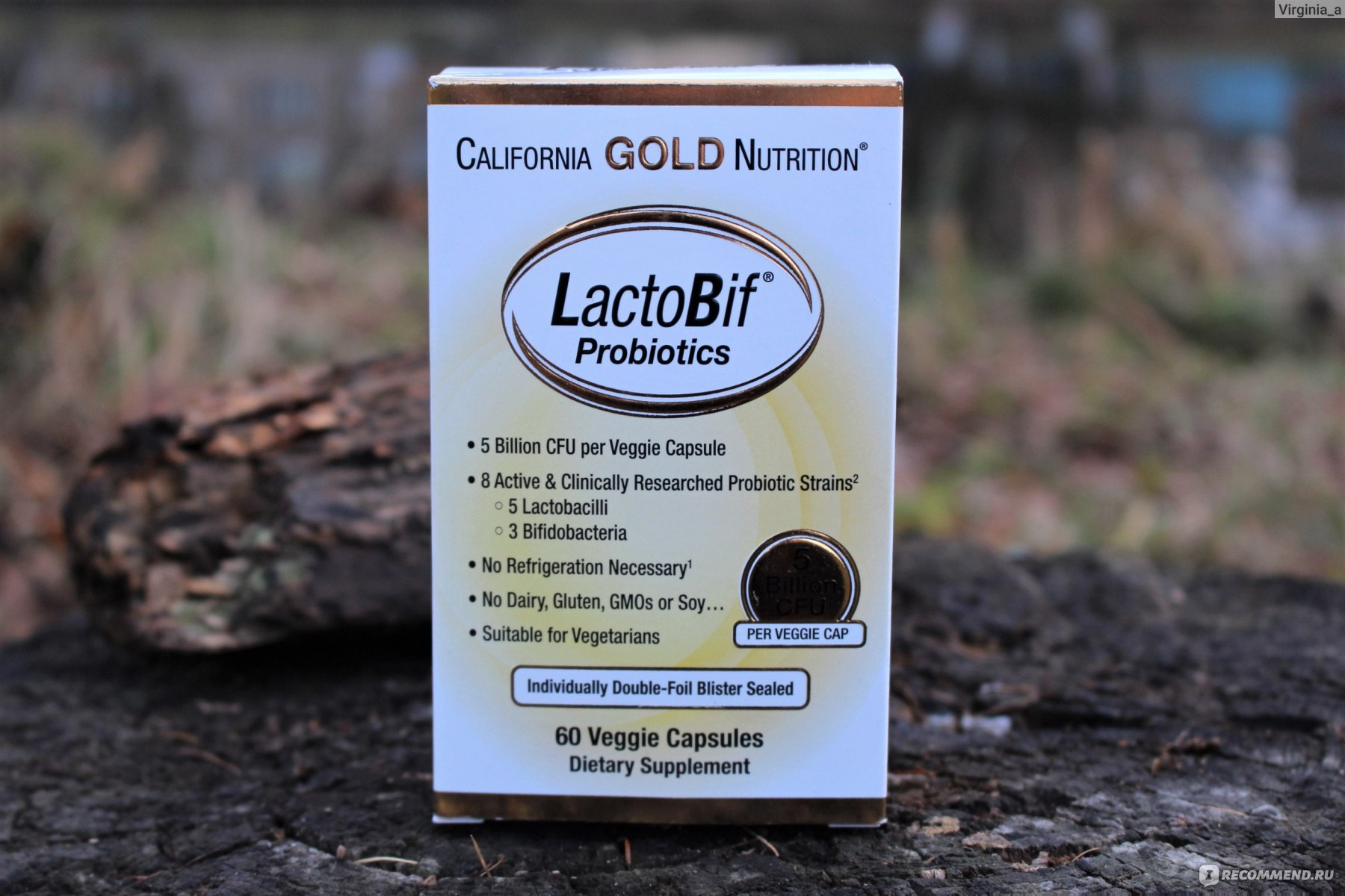 БАД California Gold Nutrition Пробиотики LactoBif фото