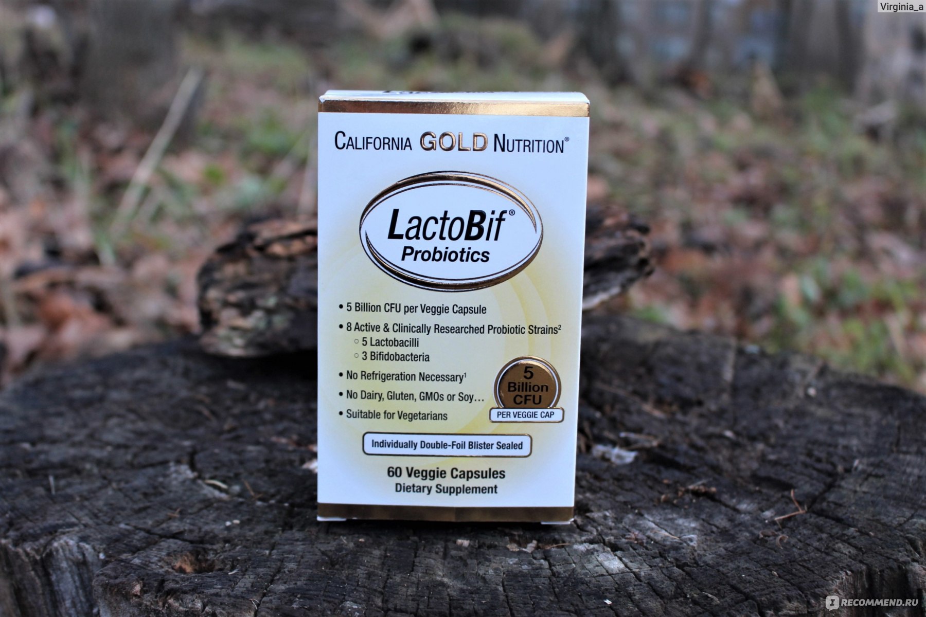 БАД California Gold Nutrition Пробиотики LactoBif фото