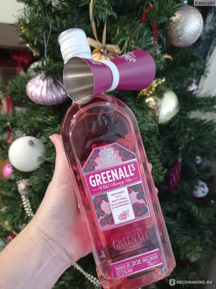 Дизайн бутылки джина Greenall's Wild Berry