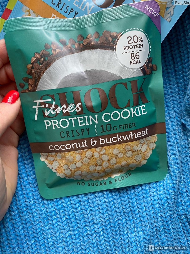 Протеиновое печенье FitnesShock protein cookie  фото