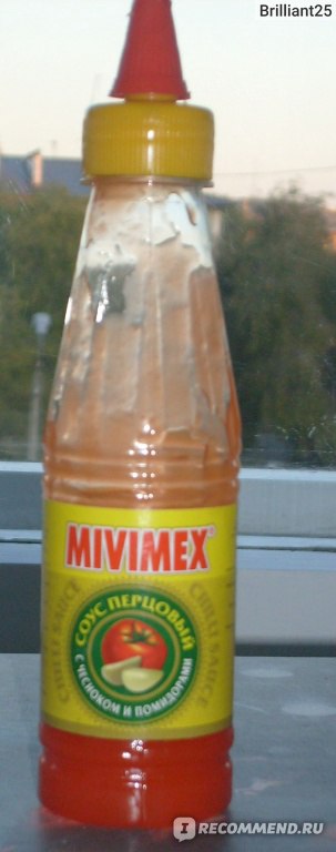 Соус mivimex перцовый с чесноком и помидорами