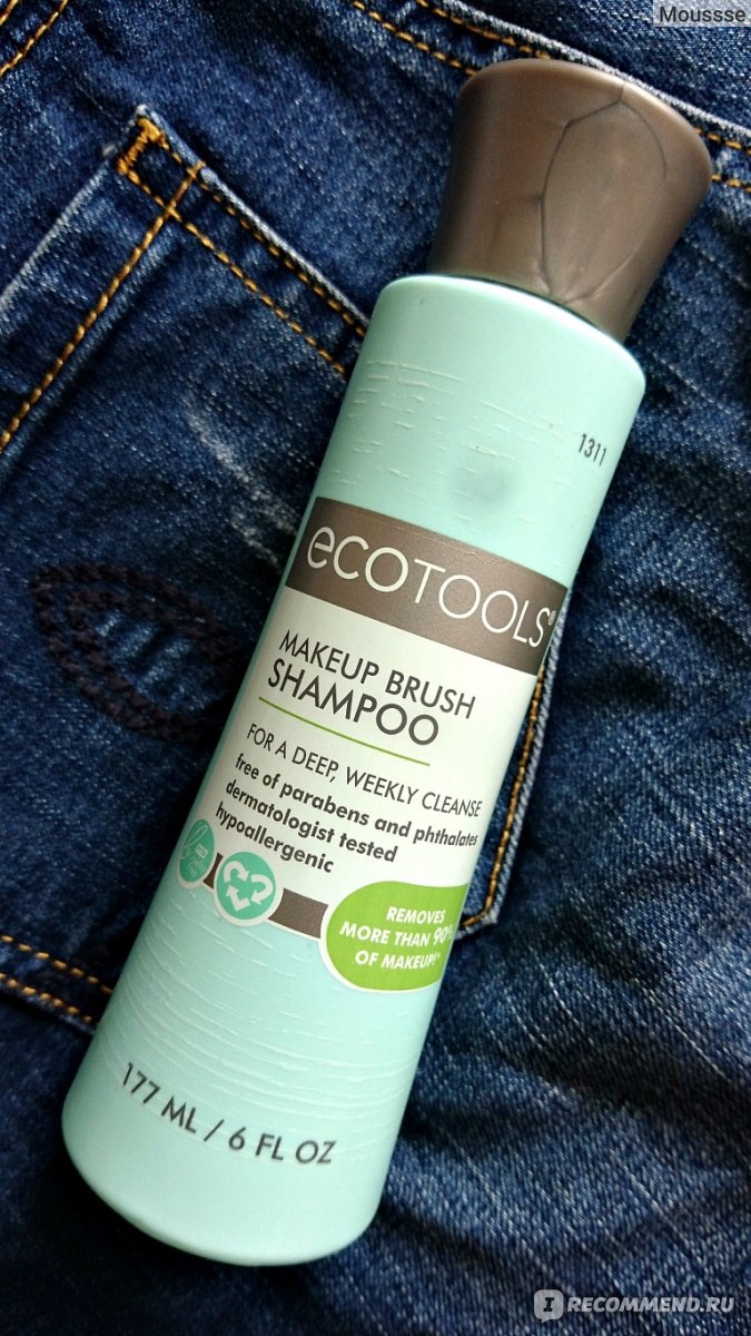 Жидкость для мытья кистей Ecotools Шампунь для удаления загрязнений с кистей для макияжа фото
