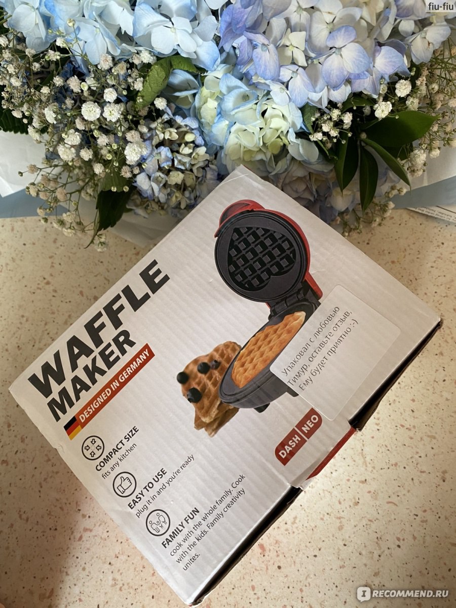 Вафельница Isottcom Waffle Maker - «Мини вафельница в форме сердца. Как  печет? На что способна? Рабочие ли рецепты?» | отзывы