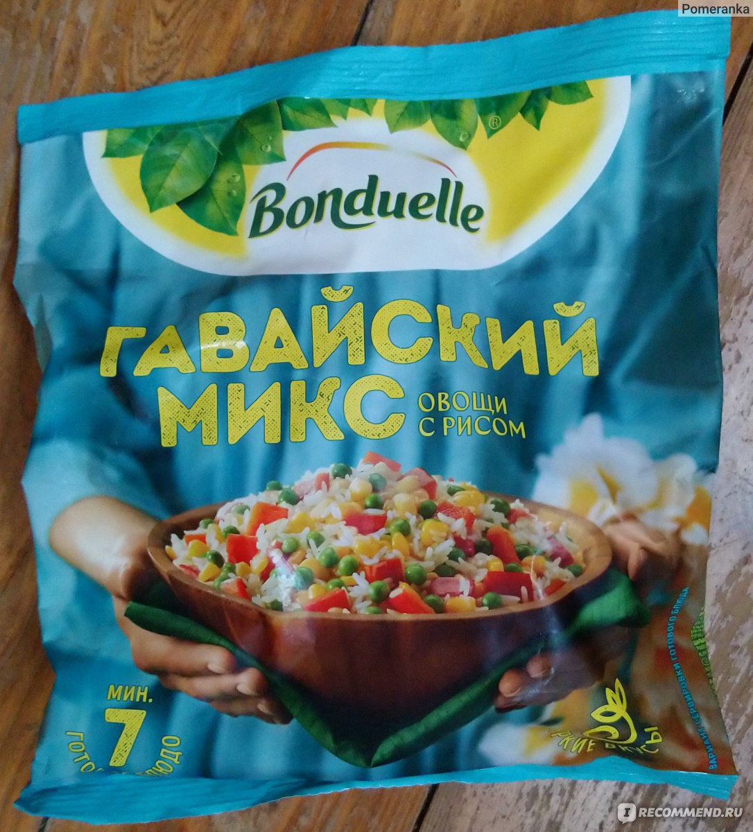 Готовые блюда Bonduelle Овощи с рисом «Гавайский микс» - «Вкусный, полезный,  качественный гарнир быстрого приготовления» | отзывы