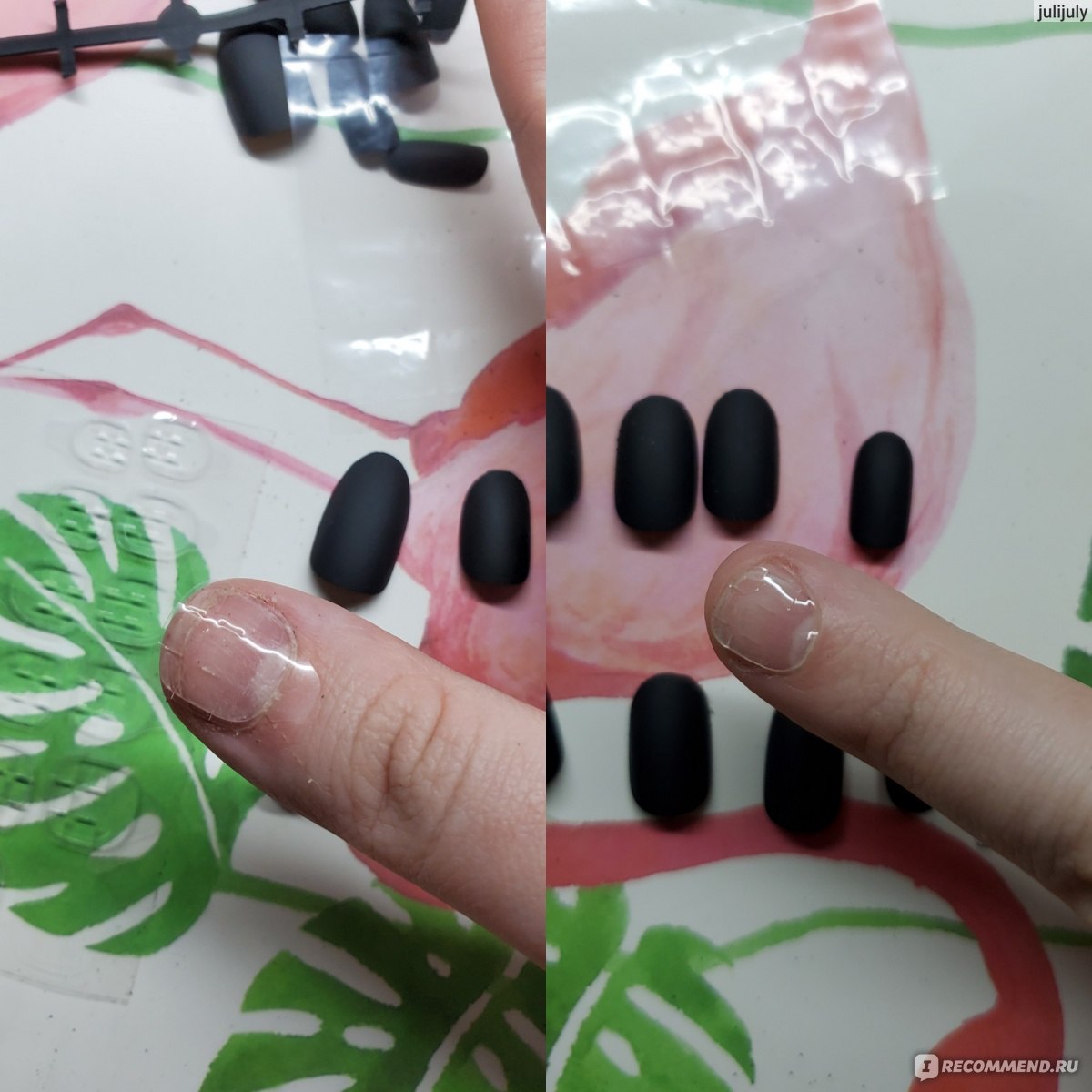 Накладные ногти Aliexpress Nusx Candy Colors 24pcs New Coffin Matte Fake Nails Long Round Soft Frosted Press On Nails Coloured Emerald Green False Nails фото